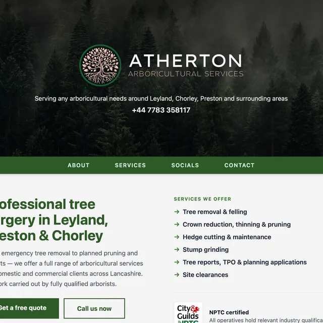 Portfolio entry screenshot