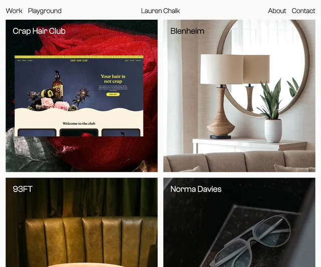 Portfolio entry screenshot